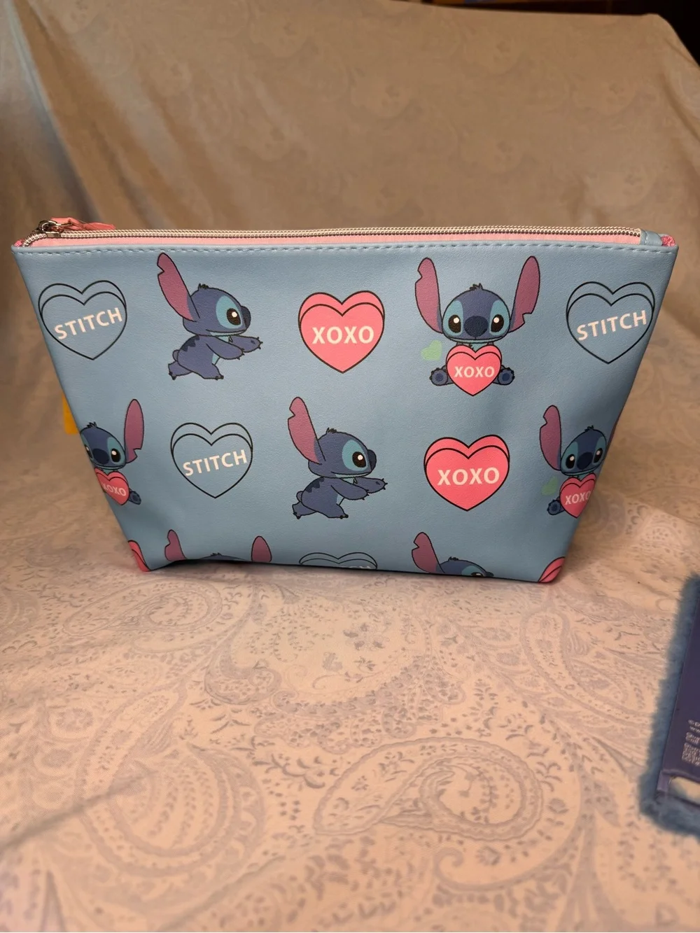 Disney Stitch Cosmetic Pouch and Beauty Kit - Blue Pink